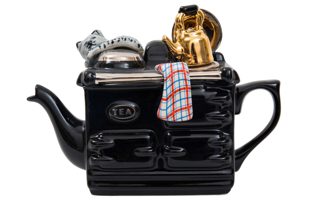 Ceramic Inspirations Aga One Cup Black Teapot-Goviers