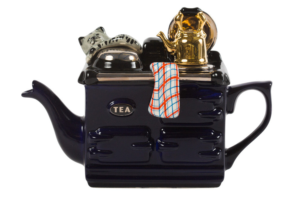 Ceramic Inspirations Aga One Cup Blue Teapot-Goviers