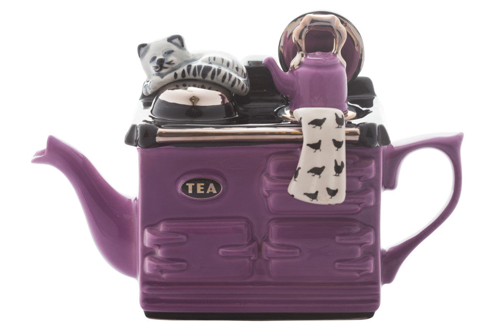Ceramic Inspirations Aga One Cup Purple Teapot-Goviers