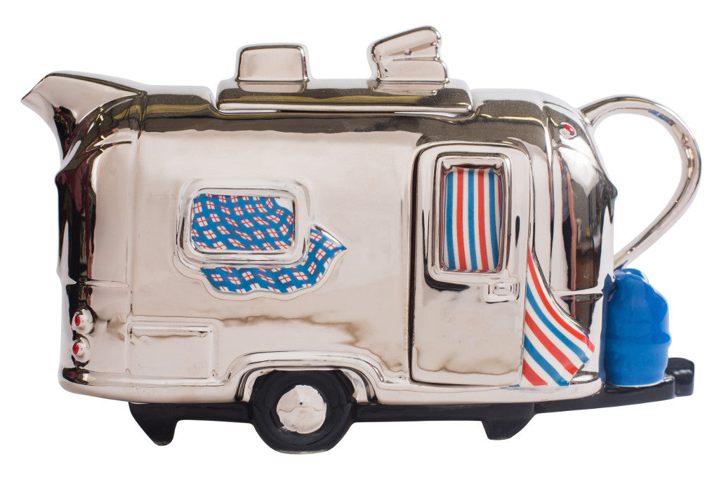 Ceramic Inspirations Airstream Silver Large Teapot-Goviers