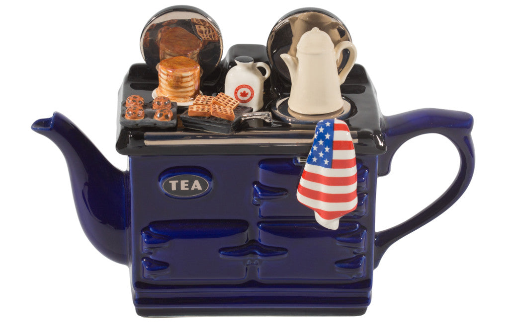 Ceramic Inspirations American Breakfast Large Aga Style Teapot Blue-Goviers