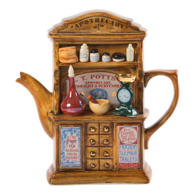 Ceramic Inspirations Apothecary Light Brown Large Teapot-Goviers