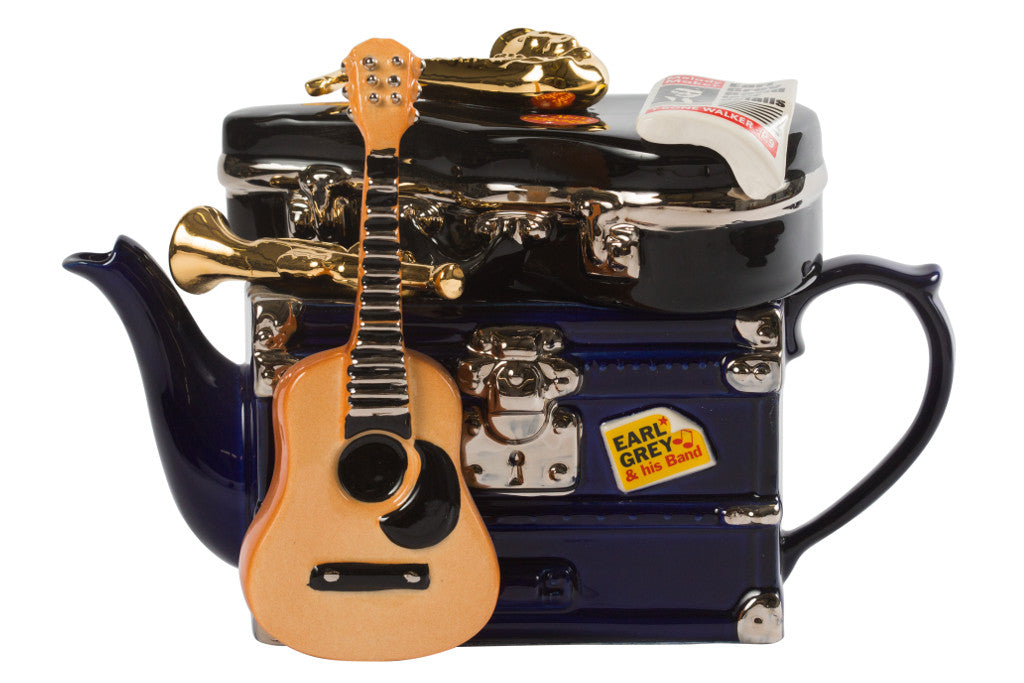 Ceramic Inspirations Band on Tour Blue Large Teapot-Goviers