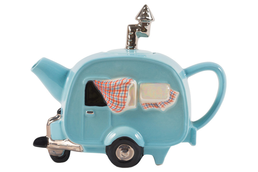 Ceramic Inspirations Caravan Blue Medium Teapot-Goviers