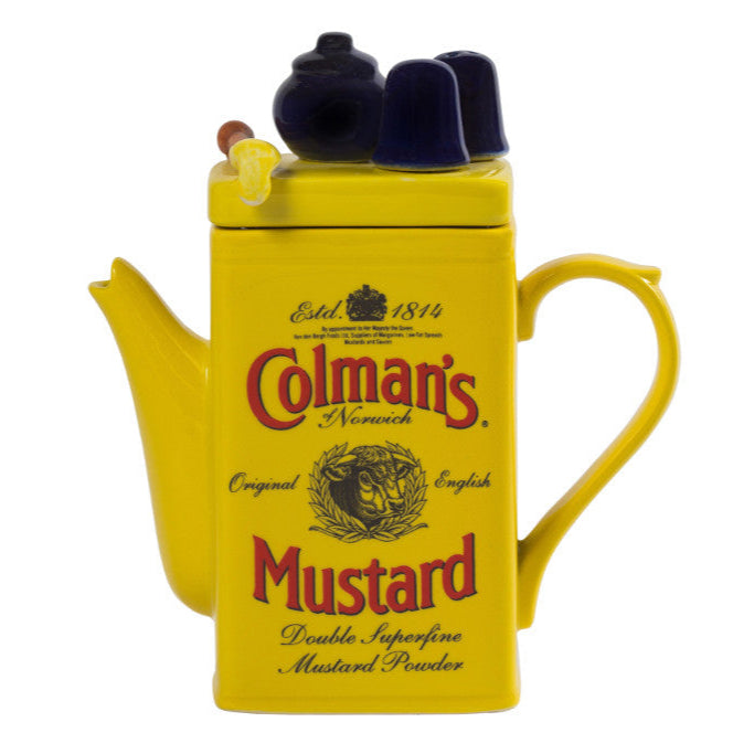 Ceramic Inspirations Colemans Mustard Teapot-Goviers