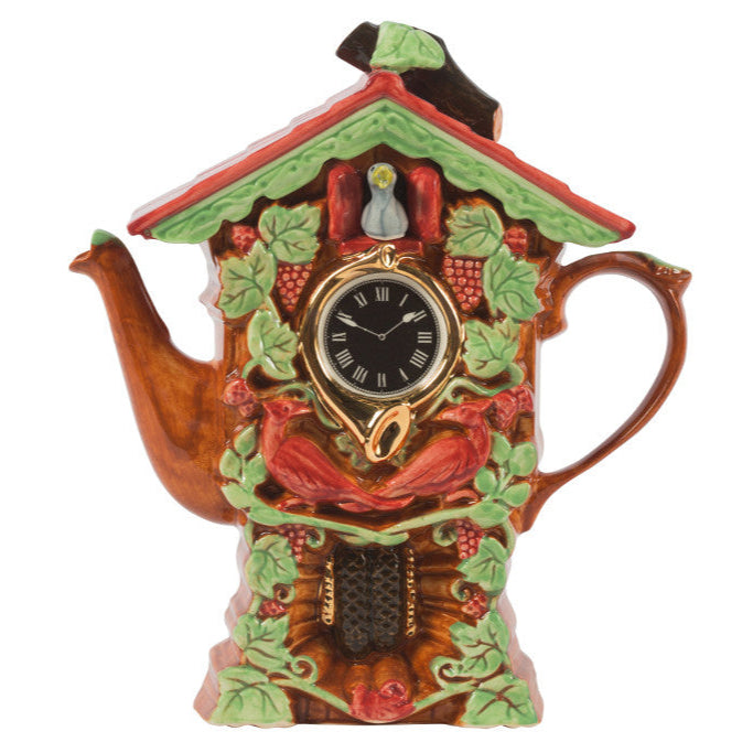Ceramic Inspirations Cuckoo Clock Large Teapot-Goviers