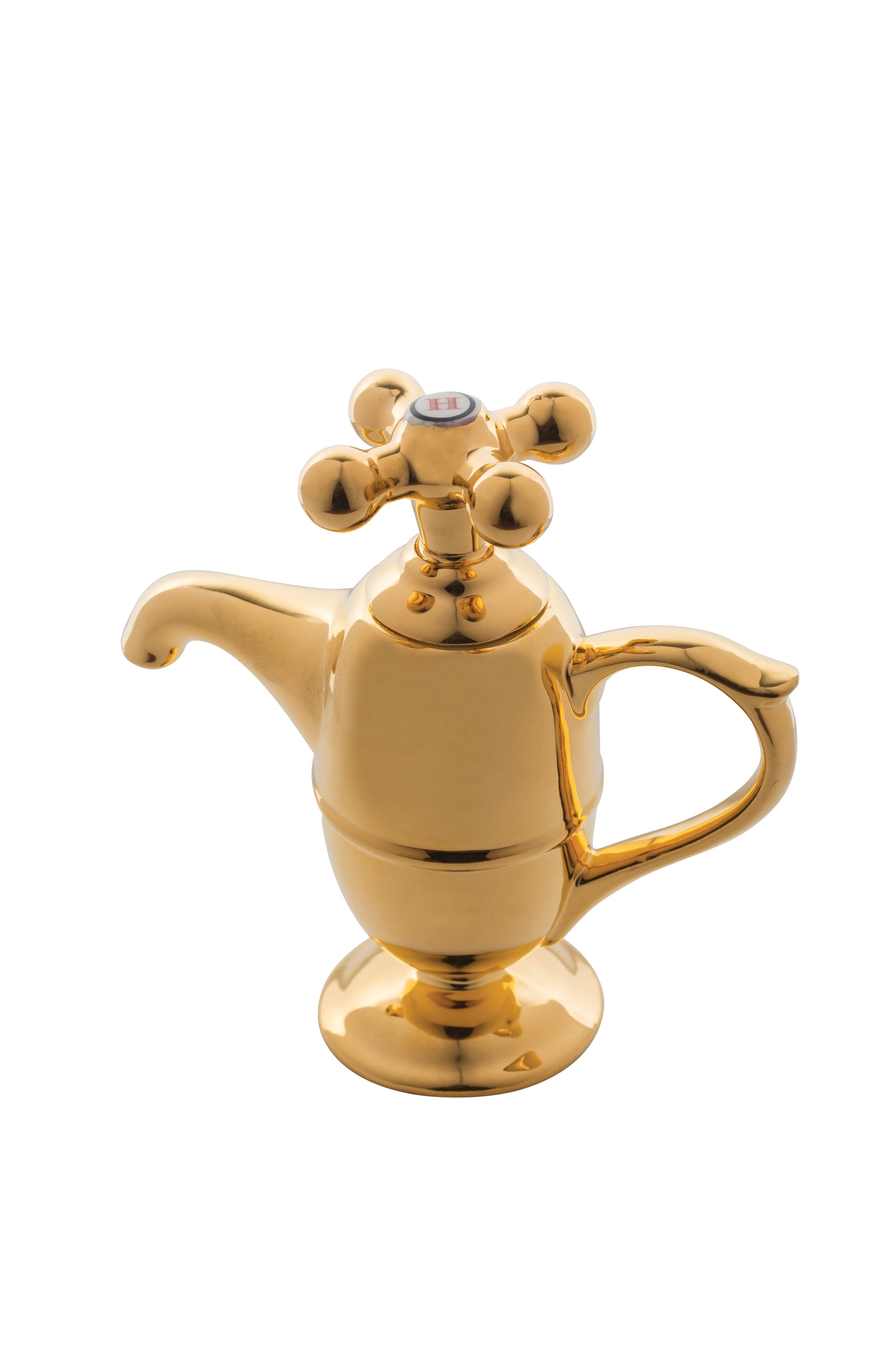 Ceramic Inspirations Gold Tap Teapot-Goviers