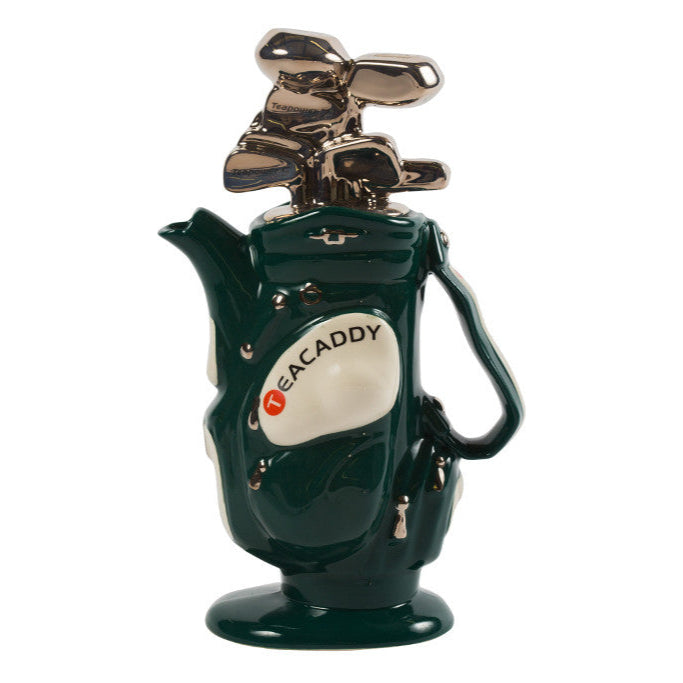 Ceramic Inspirations Golf Bag Green Medium Teapot-Goviers