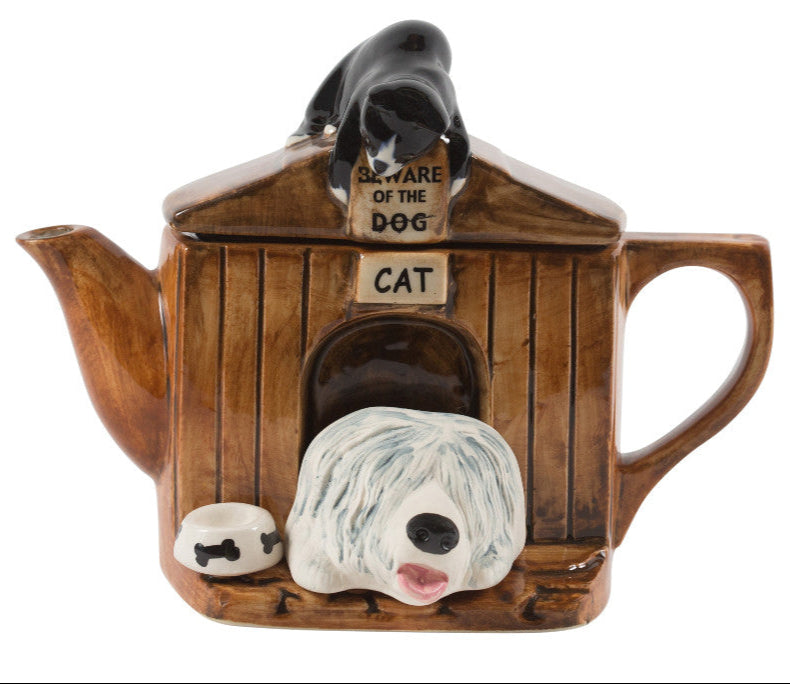 Ceramic Inspirations Kennel Sheepdog Medium Teapot-Goviers