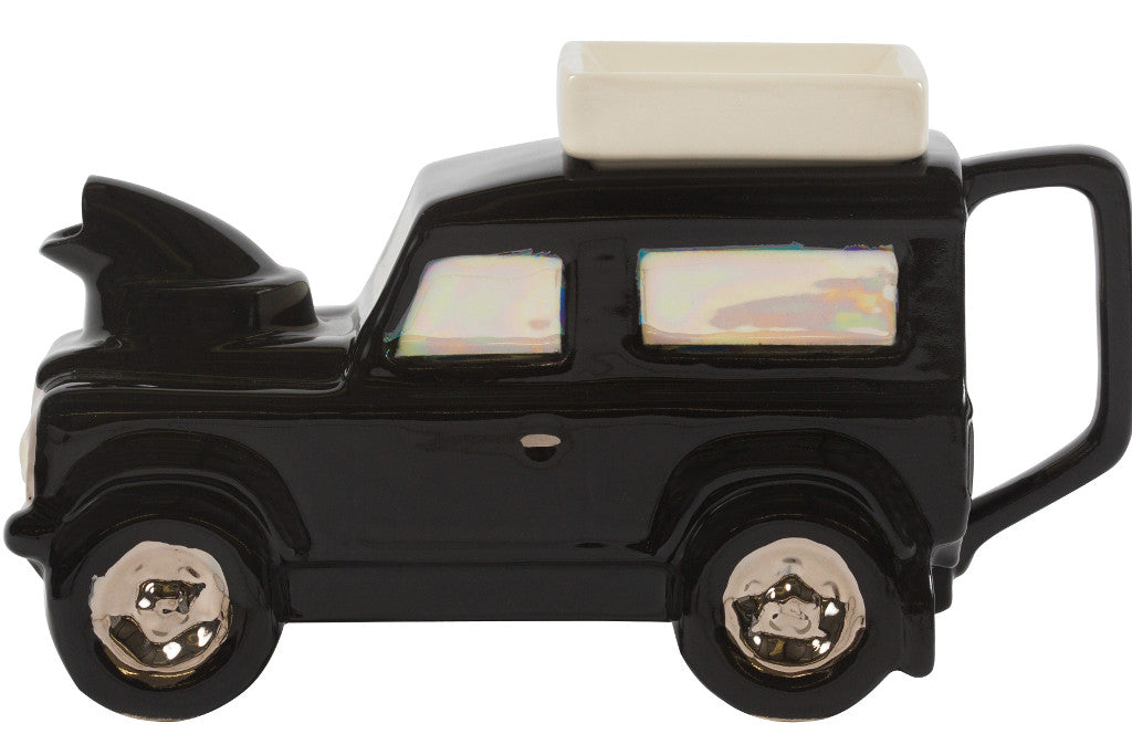 Ceramic Inspirations Landrover Black Teapot-Goviers