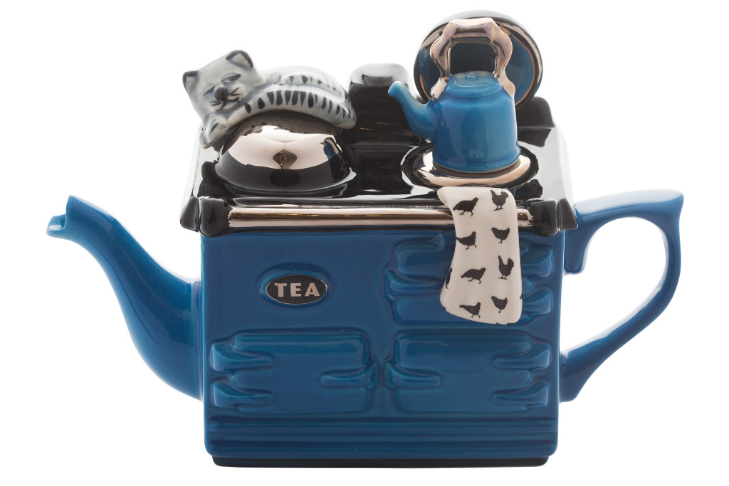 Ceramic Inspirations Mid Blue Aga One Cup Teapot-Goviers