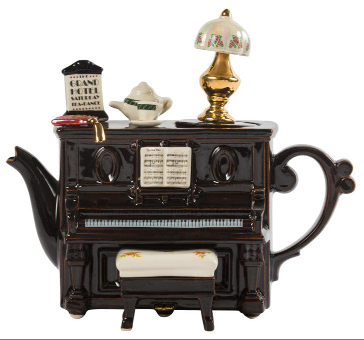Ceramic Inspirations Piano Tea Dance Large Teapot-Goviers