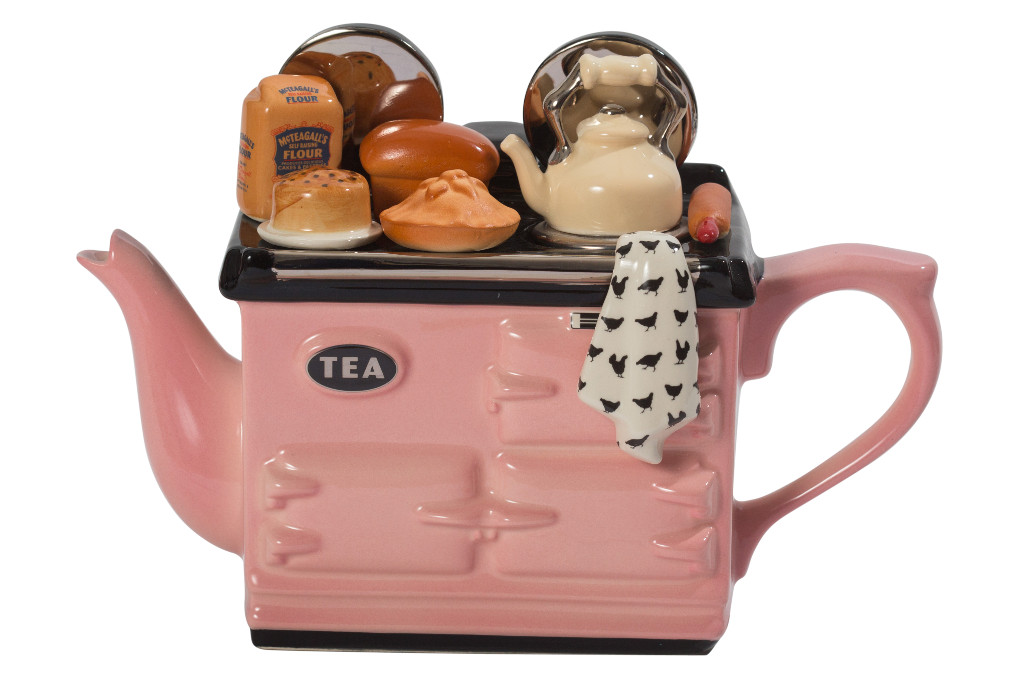 Ceramic Inspirations Pink Baking Day Large Ago Teapot-Goviers