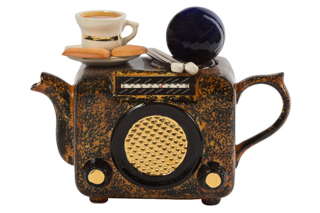 Ceramic Inspirations Radio Brown Medium Teapot-Goviers