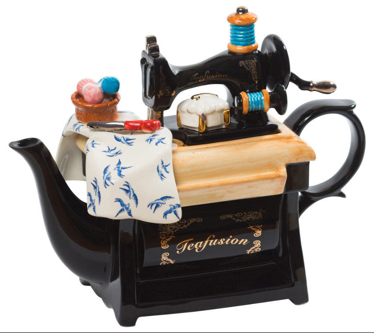 Ceramic Inspirations Sewing Machine Large Teapot-Goviers