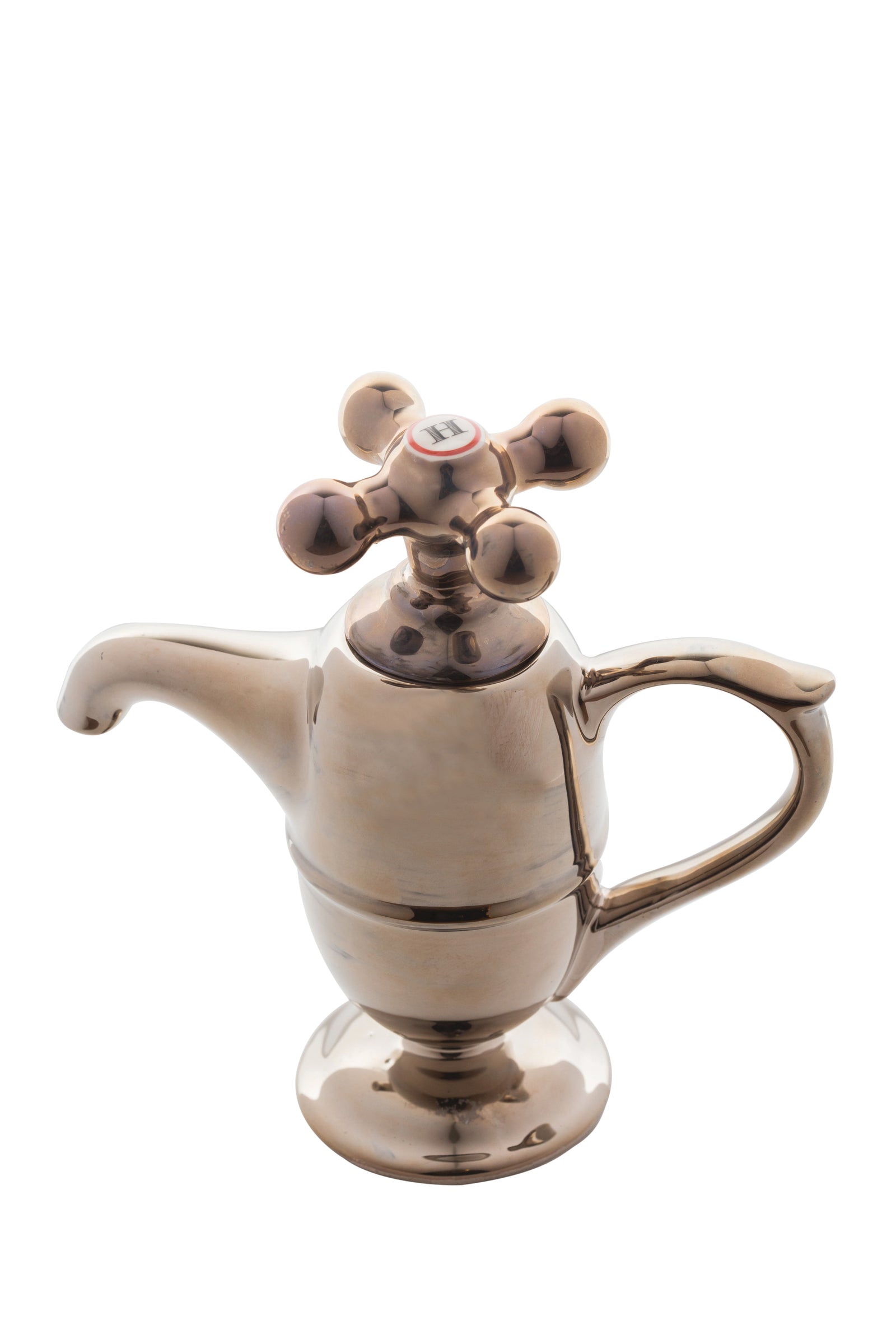 Ceramic Inspirations Silver Tap Teapot-Goviers