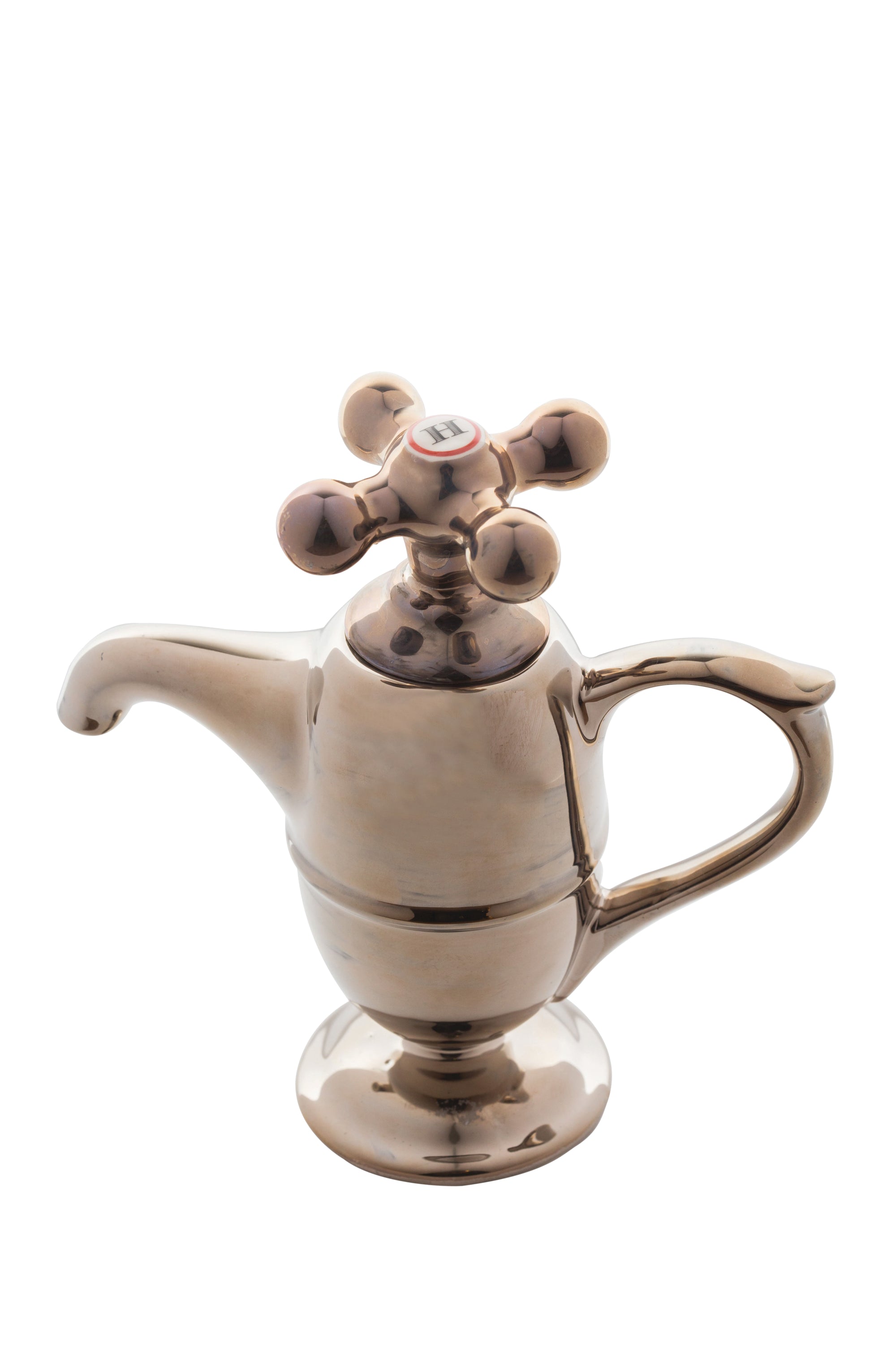 Ceramic Inspirations Silver Tap Teapot-Goviers