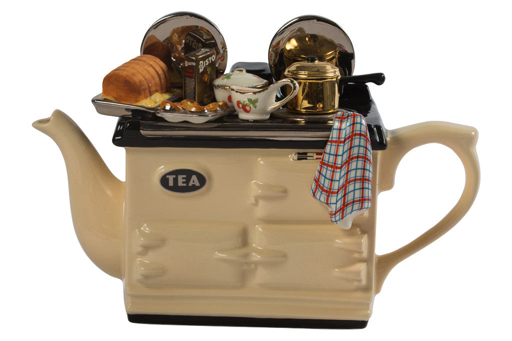 Ceramic Inspirations Sunday Lunch Aga Cream Large Teapot-Goviers