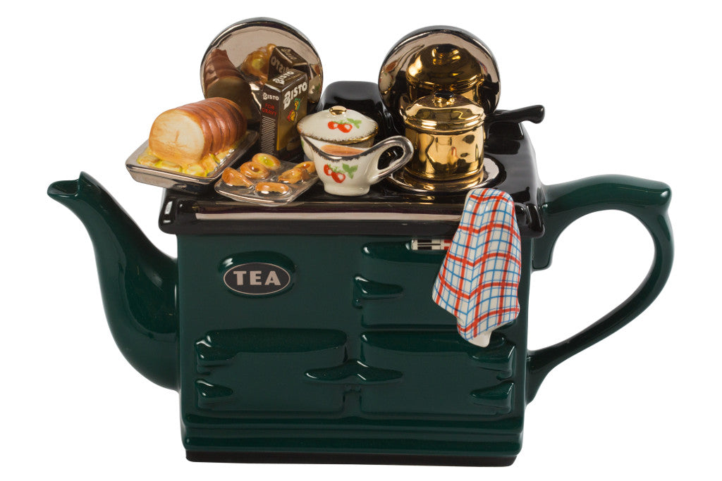 Ceramic Inspirations Sunday Lunch Aga Green Large Teapot-Goviers