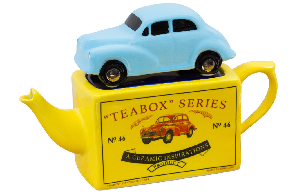 Ceramic Inspirations Tea Box Series Morris Miner Blue One Cup Teapot-Goviers