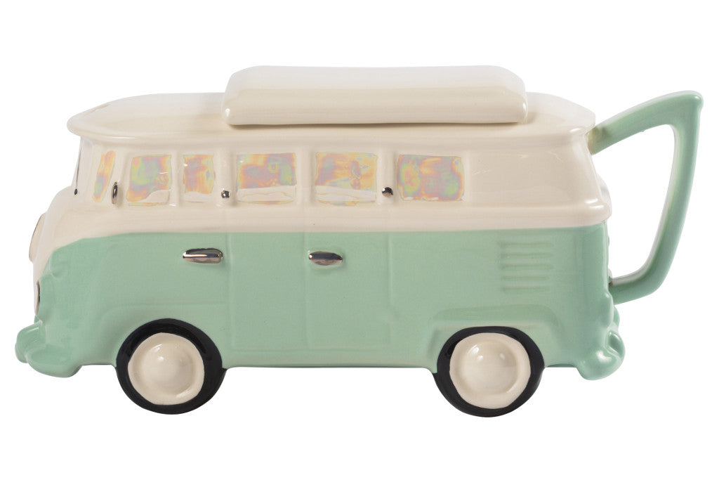 Ceramic Inspirations VW Camper Green Teapot-Goviers