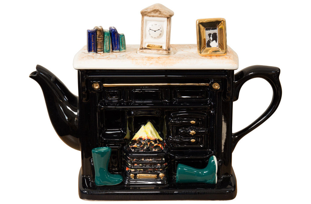 Ceramic Inspirations Yorkshire Range Black Large Teapot-Goviers