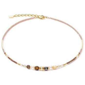 Coeur De Lion Ball Necklace Gemstones and pearls-Goviers