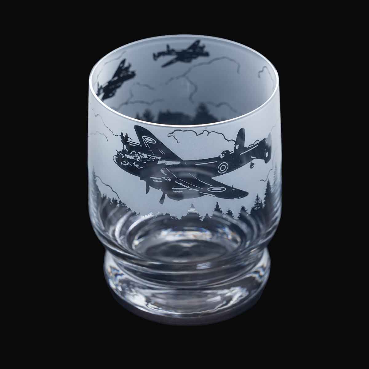 Dartington Crystal Aspect Lancaster Bomber Tumbler-Goviers