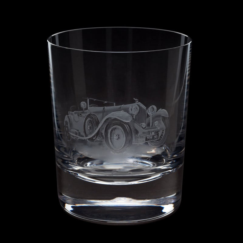 Dartington Crystal Hand Engraved Bentley Tumbler-Goviers