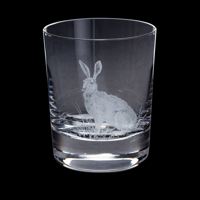 Dartington Crystal Hand Engraved Hare Tumbler-Goviers
