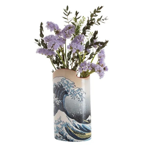 Dartington Crystal Hokusai - The Wave Vase-Goviers