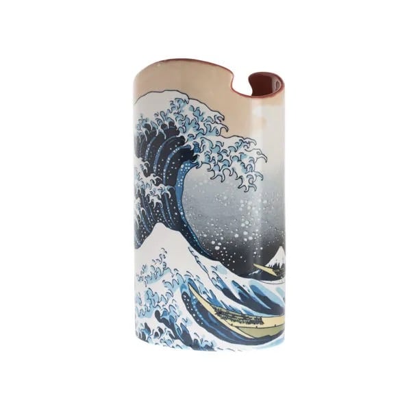 Dartington Crystal Hokusai - The Wave Vase-Goviers