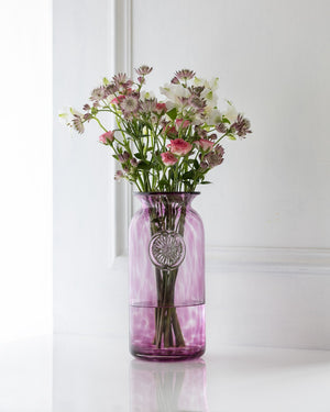 Dartington Flower Jar Tall - Plum-Goviers