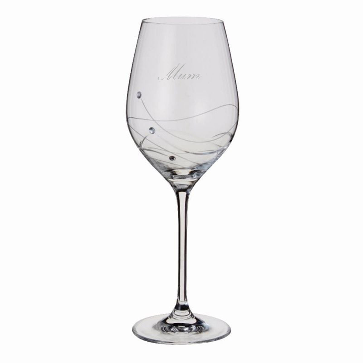 Dartington Glitz Single Wine Glass - Mum-Goviers