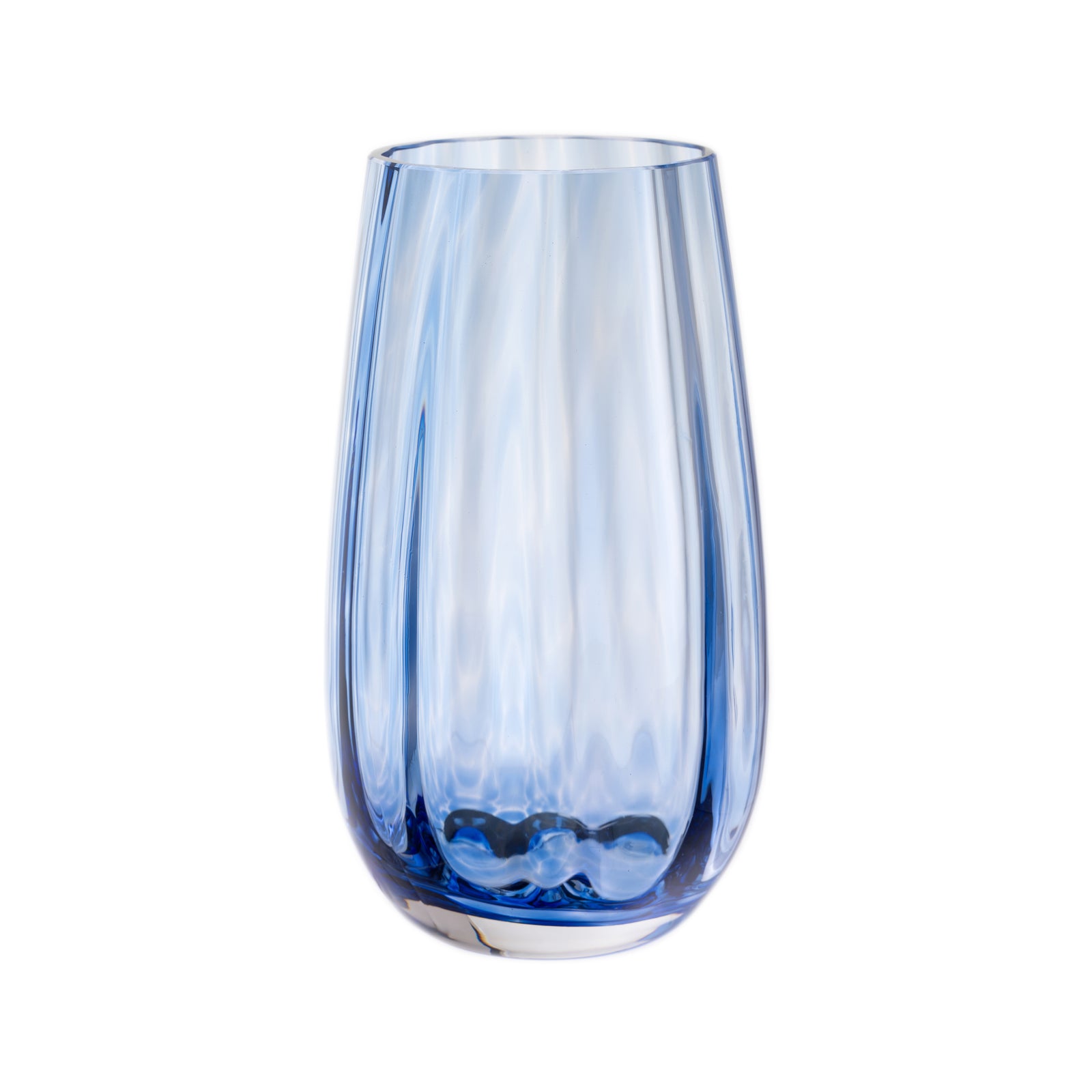 Dartington Iron Blue Dewdrop Vase-Goviers