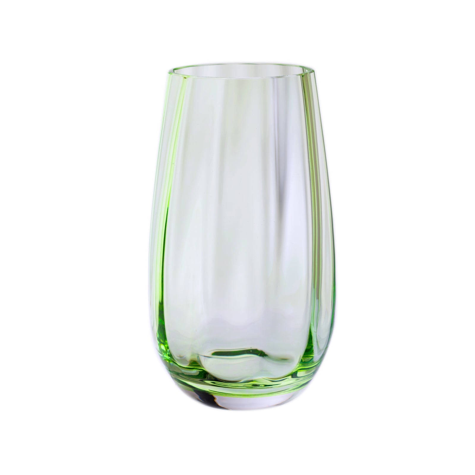 Dartington Moss Green Dewdrop Vase-Goviers