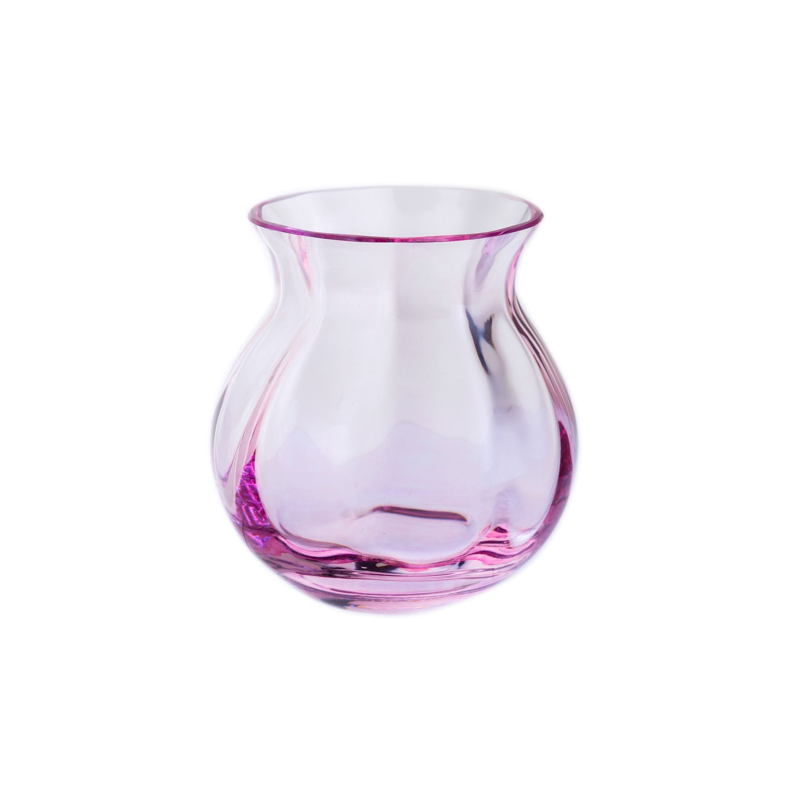 Dartington Pink Round Vase-Goviers