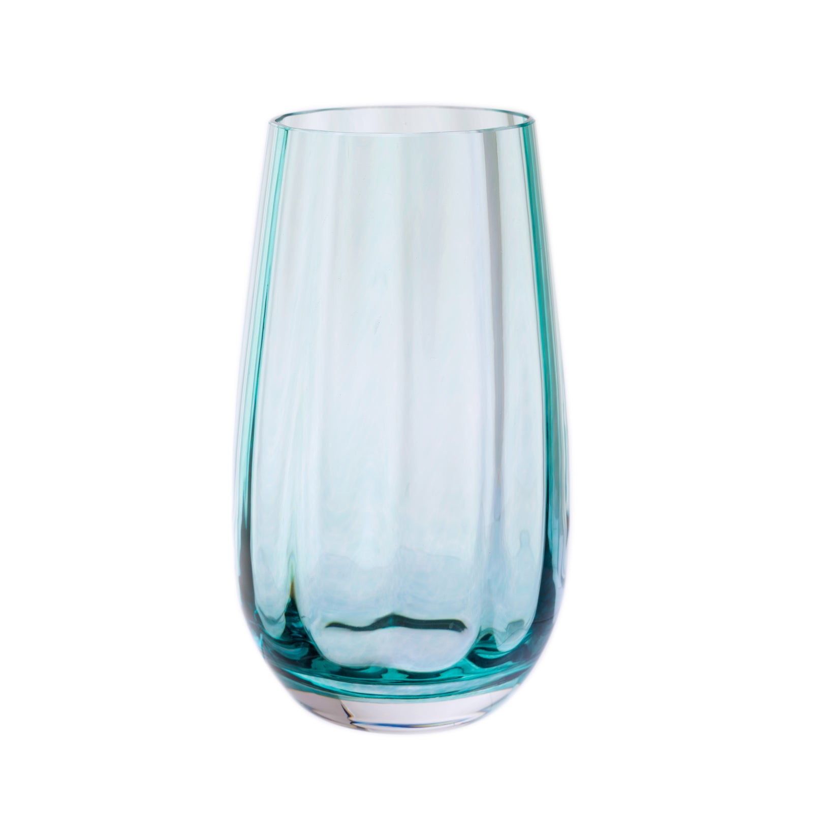 Dartington Teal Dewdrop Vase-Goviers