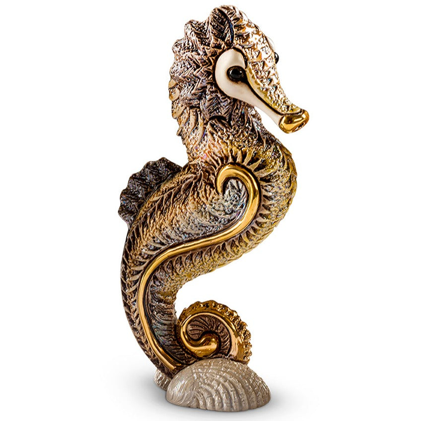 De Rosa Bronze Seahorse-Figurines-Goviers