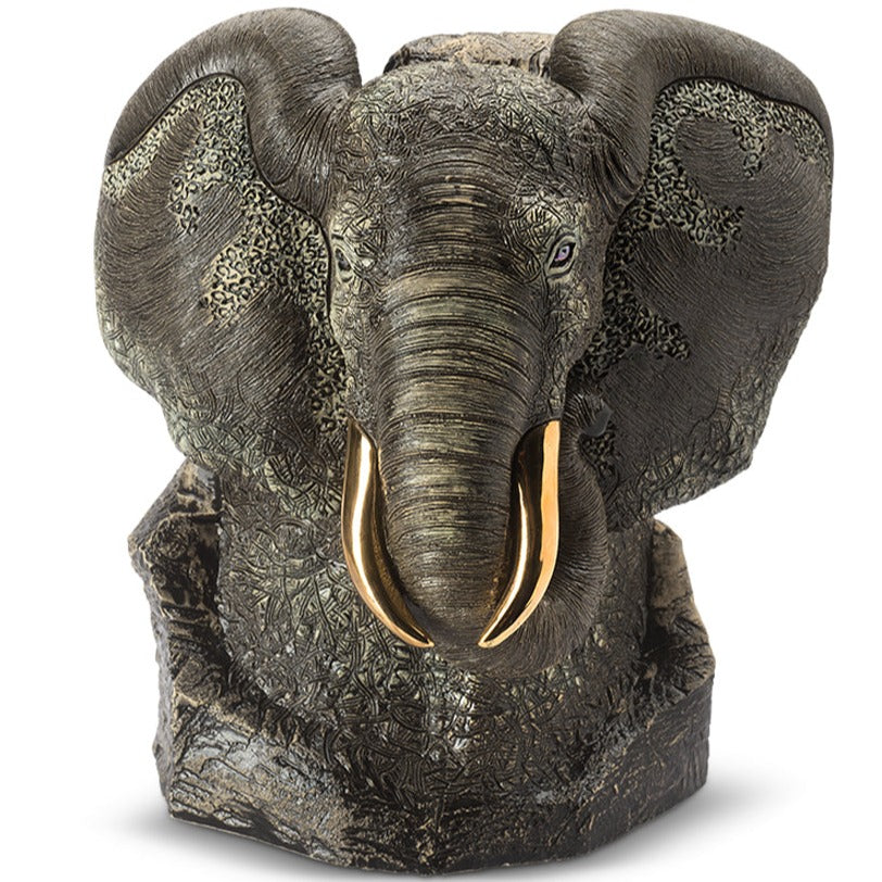 De Rosa Elephant Bust Grey- Large - MADE TO ORDER-Collectables-Goviers