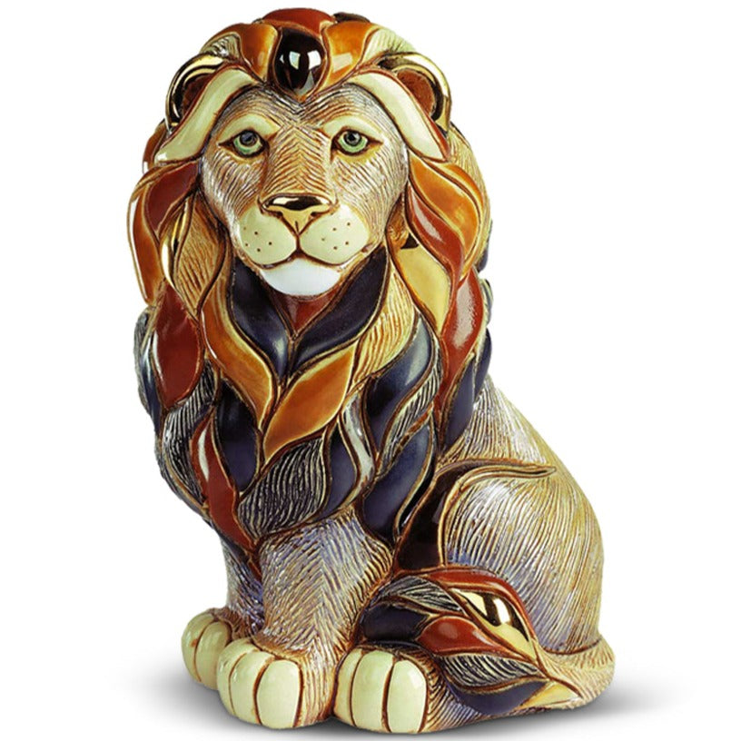 De Rosa Lion Sitting- Medium ARRIVING SEPTEMBER-Collectables-Goviers