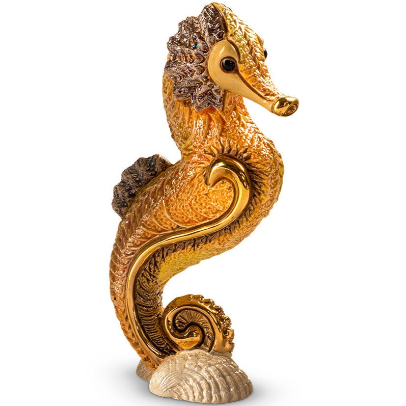 De Rosa Orange Seahorse-Figurines-Goviers