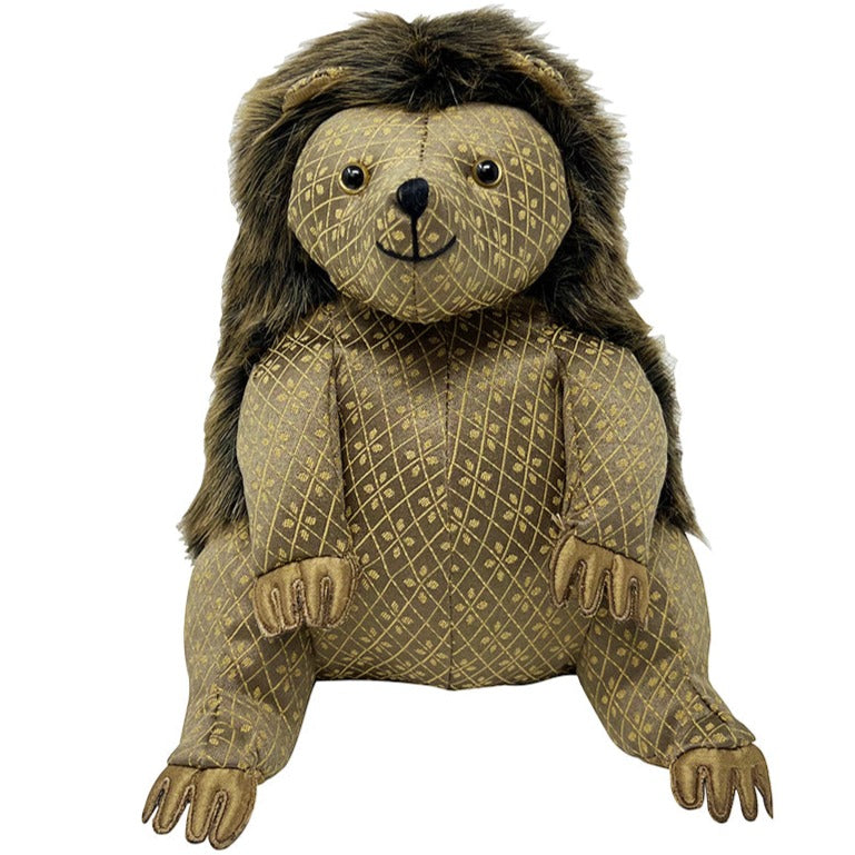 Dora Designs Zugluftstopper Igel Bertie's Family - 84cm Türstopper Aus Brokat