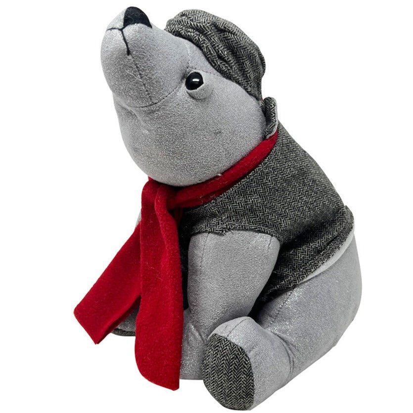 Dora Christmas Polar Bear Doorstop-Doorstops-Goviers