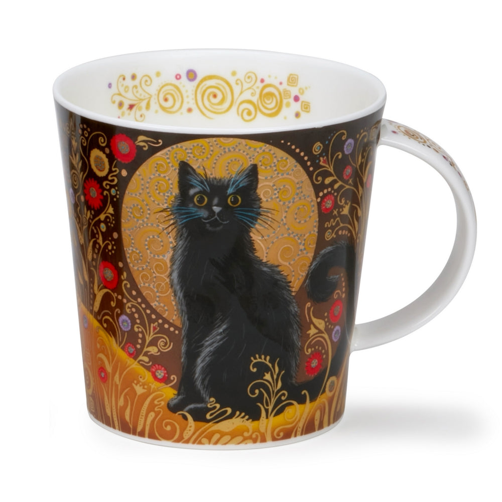 Dunoon Celestial Cats Black Cat Mug-Goviers