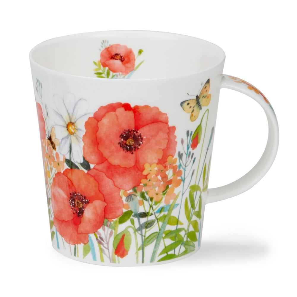 Dunoon Floral Whisper Red Mug-Goviers