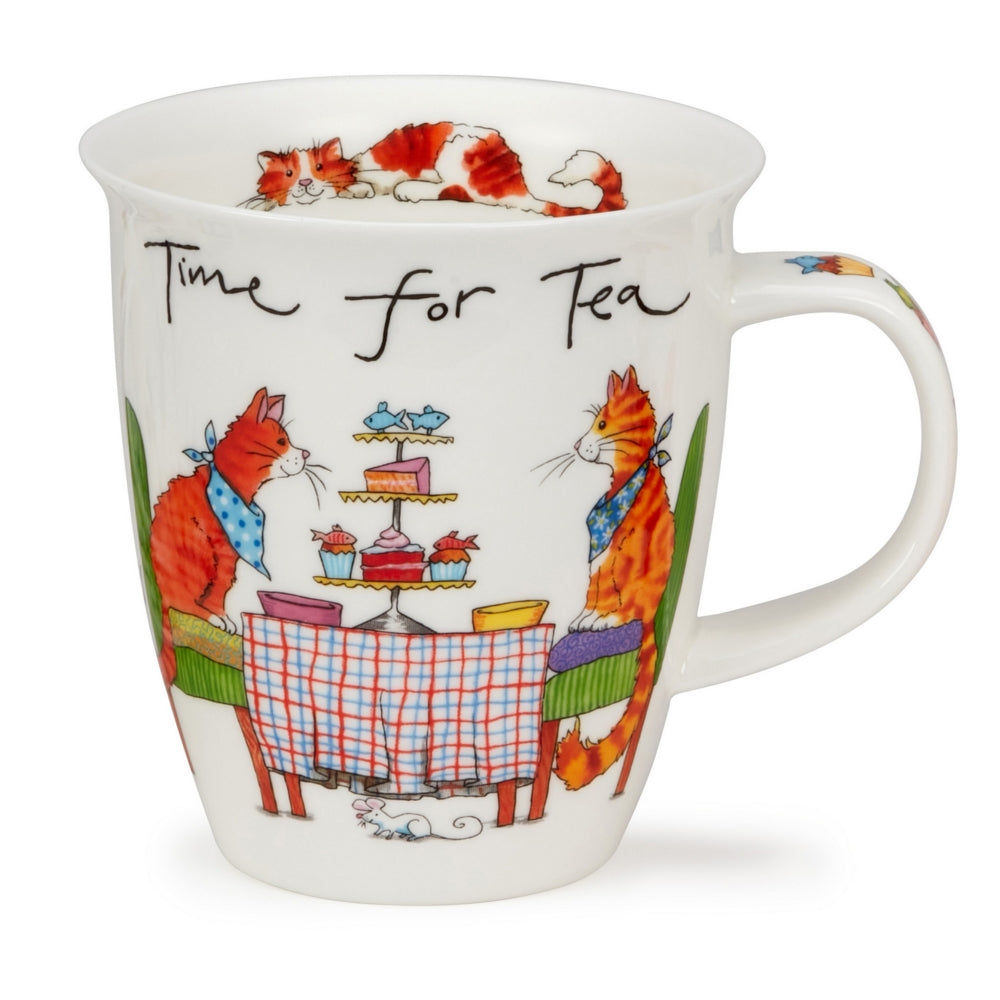Dunoon Nevis Time For Tea Cat Mug-Goviers