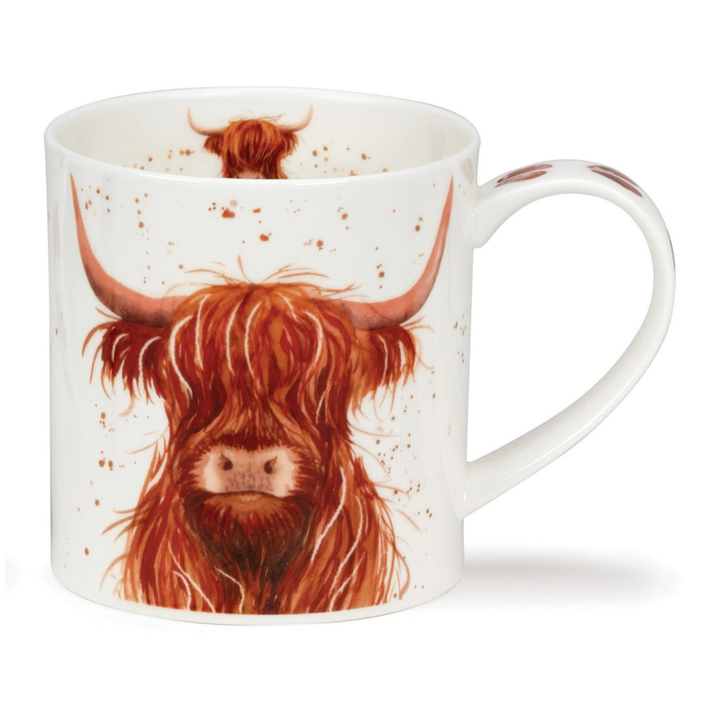 Dunoon Shaggy Tails Highland Cow Mug-Goviers