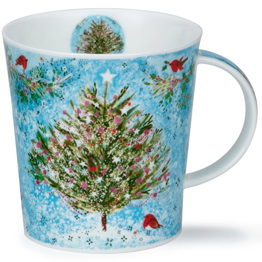 Dunoon Snowy Christmas Tree Mug-Goviers