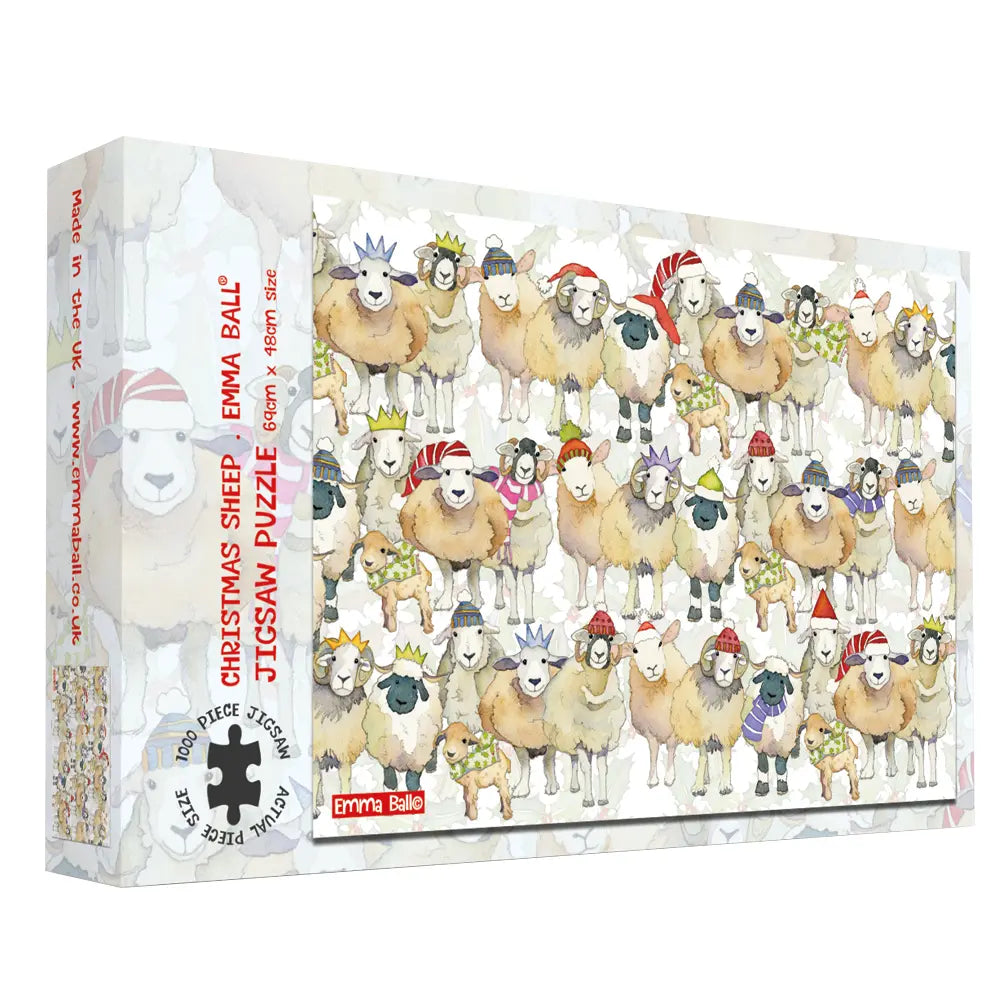 Emma Ball Christmas Sheep Jigsaw-Goviers